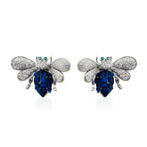 Bee Earrings Sapphire