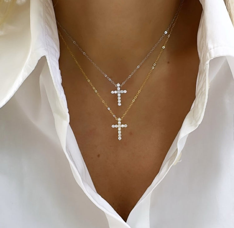 Cross Silver Necklace