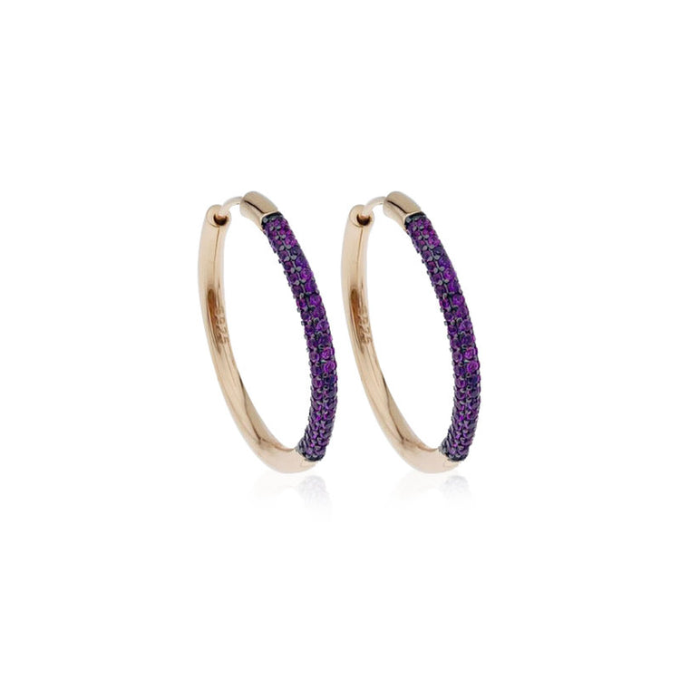Rose Gold Hoops