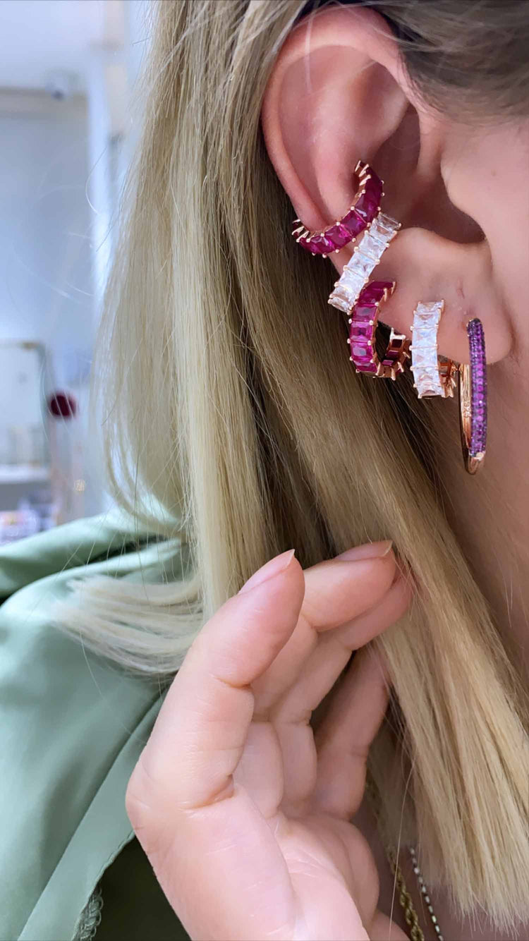 Rose Gold Hoops