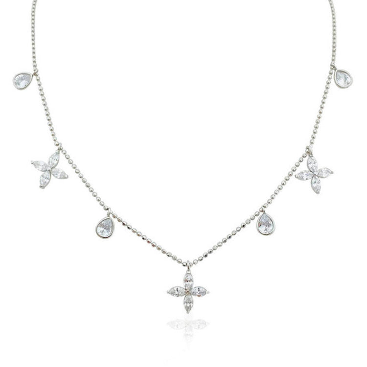Marquise Necklace Silver