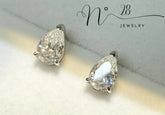 Moissanite Teardrop Earrings