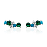 Multicolor Climber Earrings