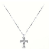 Mini Moissanite Cross
