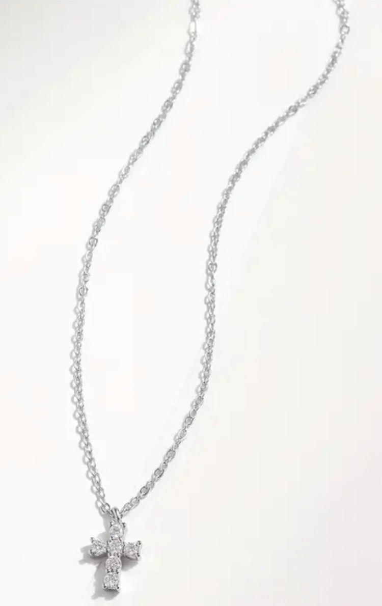 Mini Moissanite Cross