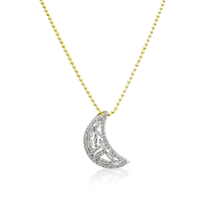 Crescent Necklace Gold